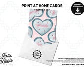 Navajo Valentine’s Day Card, PRINT YOURSELF, Valentine PDF, Navajo, Print at home Greeting Card, Canva printable