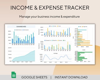 Small Business Bookkeeping Template Google Sheets Bookkeeping Spreadsheet Business Expense Tracker Sales Tracker Income Tracker