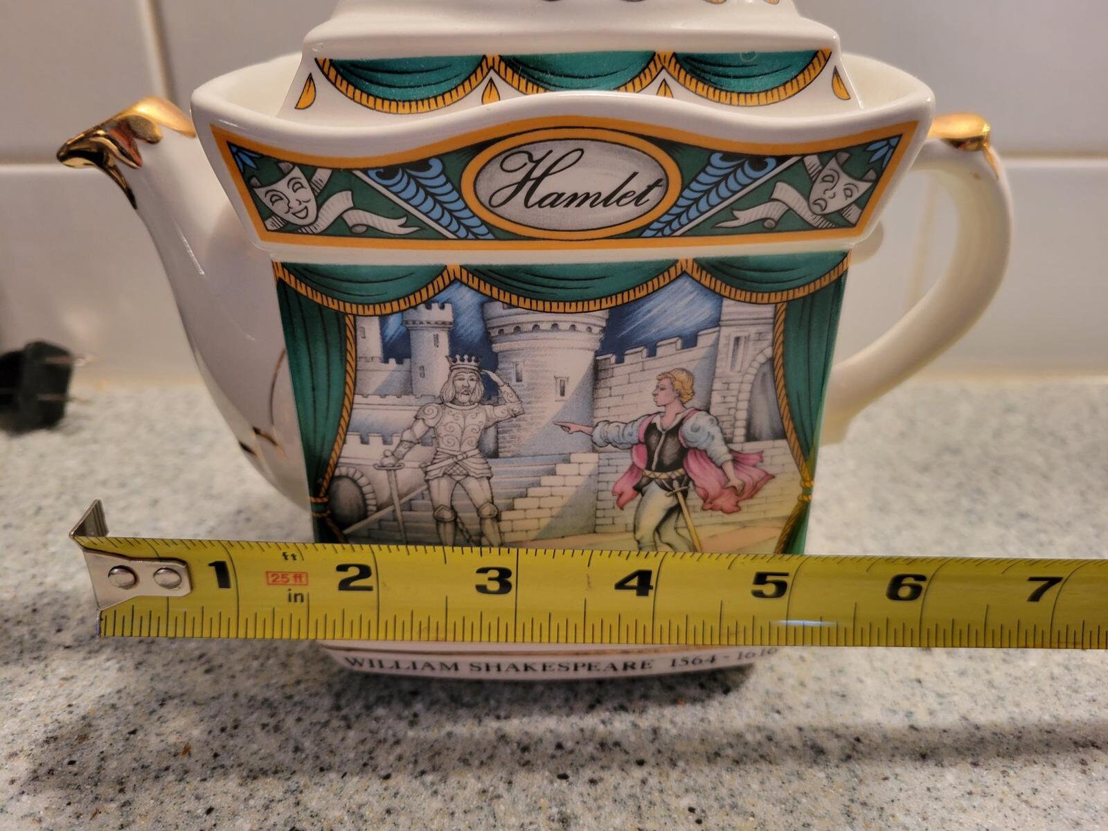 Sadler Teapot William Shakespeare Hamlet Teapot Collectable Etsy