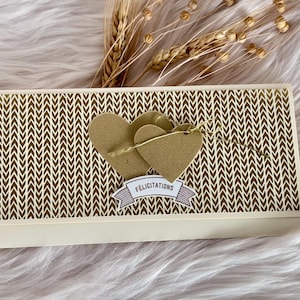 Carte Enveloppe Mariage Fiançailles idéale pour offrir de l'argent