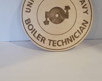 Navy Boiler Technician Wood Wall Sign