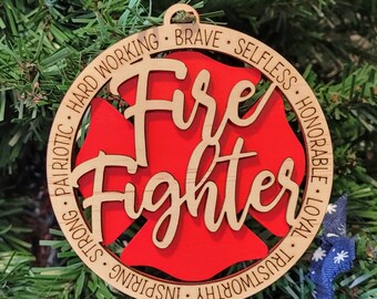 Fire Fighter Ornament