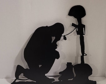 Soldiers Cross (Battle Cross) Metal Sign