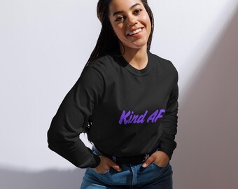 Kind AF Unisex Garment-dyed heavyweight long-sleeve shirt