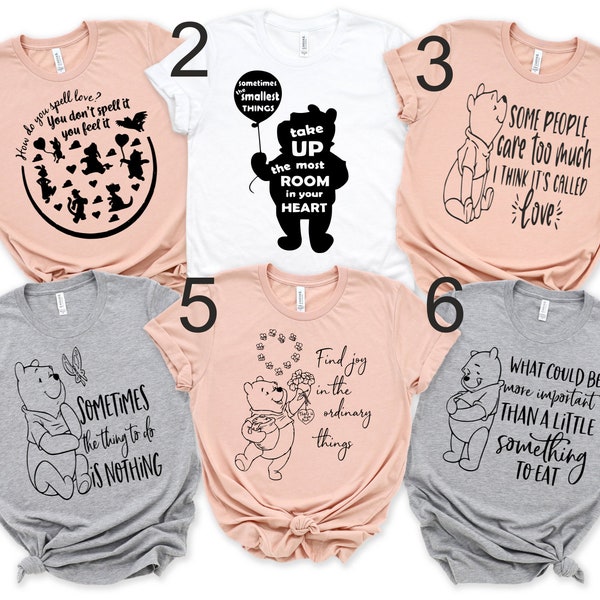 Winnie the Pooh Quotes Shirt, Disney Quote, Disney Matching Shirt, Birthday Party Shirt, Retro Winnie The Pooh, Disneyland Shirt, Disney Tee