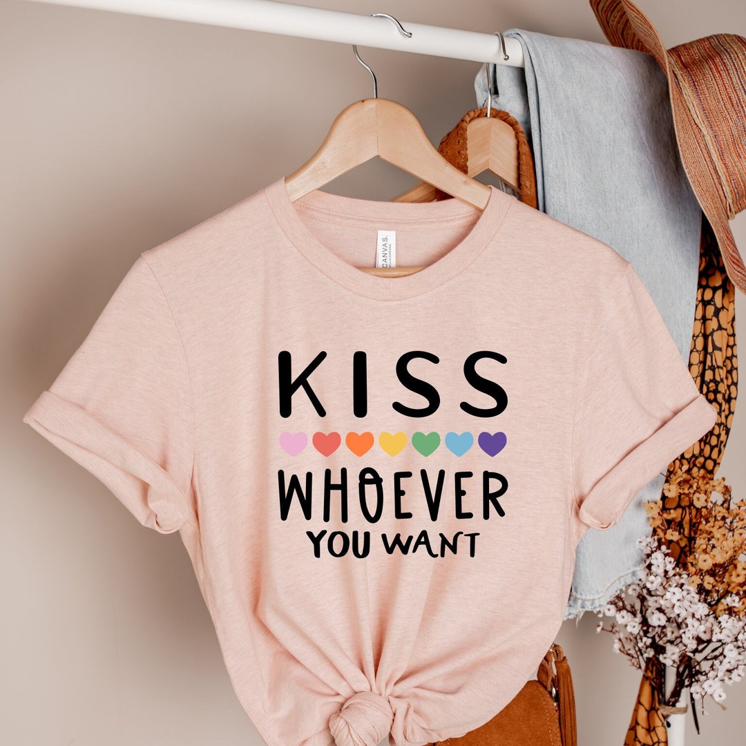 Kiss Whoever You Want, Bisexual Gift, Gay Af, Gay Shirt, Lesbian Shirt ...