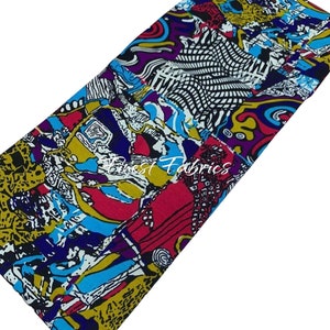 Ankara Fabric African Print Fabric African Fabric By The Yard 100% Cotton Fabric Quilting Fabric Craft Supplies Ankara Print Wax Fabric