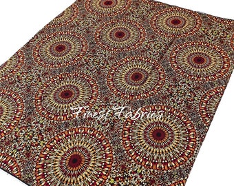 Ankara Fabric African Print Fabric African Fabric By The Yard 100% Cotton Fabric Quilting Fabric Craft Supplies Ankara Print Wax Fabric