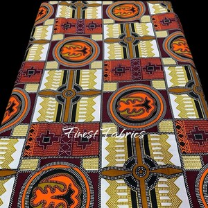 African Print Fabric African Tribal Print Ankara Print Fabric By The Yard 100% Cotton Fabric Quilting Fabric   Ankara Tribal Wax Print