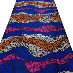 African Print Geometric Fabric | African Fabric By The Yard | African Cotton Fabric | African Wax Fabric Ankara Wax Print |Ankara Wax Fabric