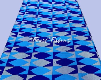 Blauer Ankara-Stoff: Geometrische afrikanische Print-Baumwolle als Schüttgut
