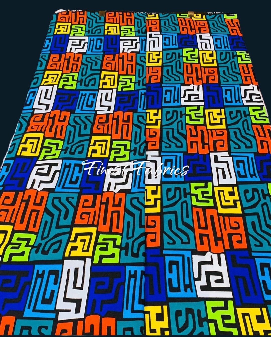Ankara Fabric: Color Splash African Tribal Print, 100% Cotton by the ...