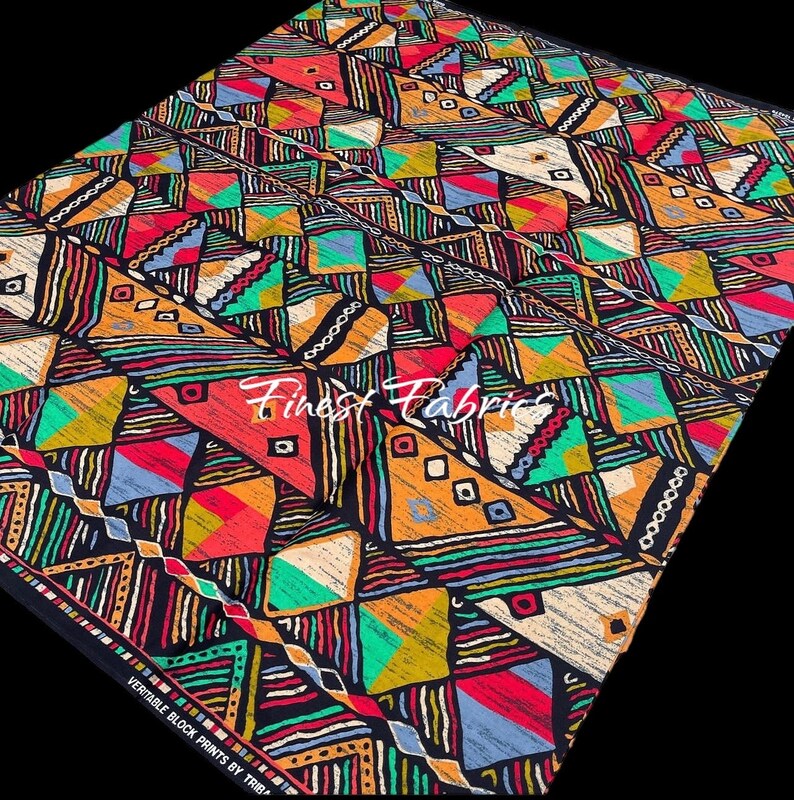 Ankara Fabric African Print Fabric African Fabric By The Yard 100% Cotton Fabric Quilting Fabric Craft Supplies Ankara Print Wax Fabric image 2