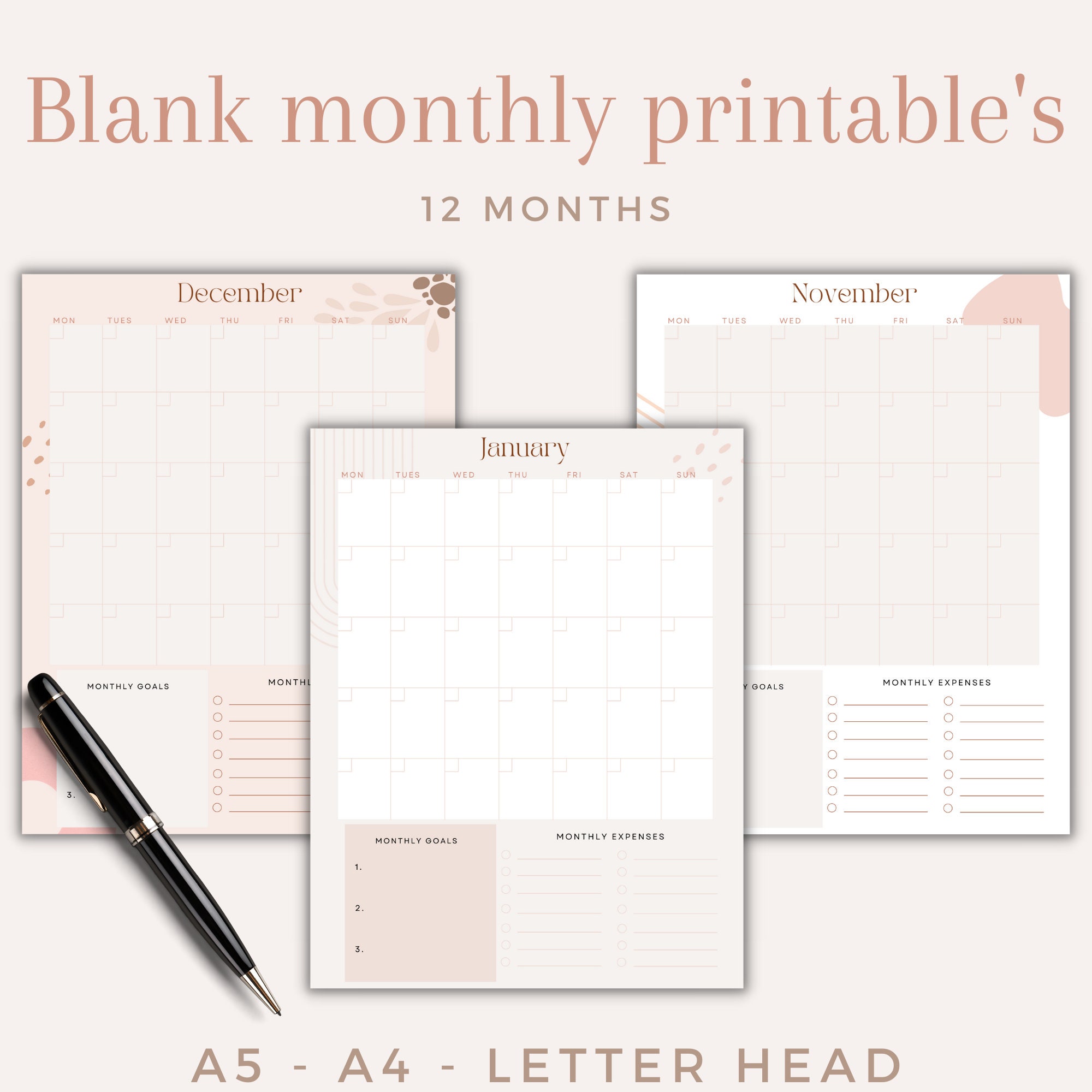 Printable Budget Planner/ Printable Finance Planner/ Budget System ...