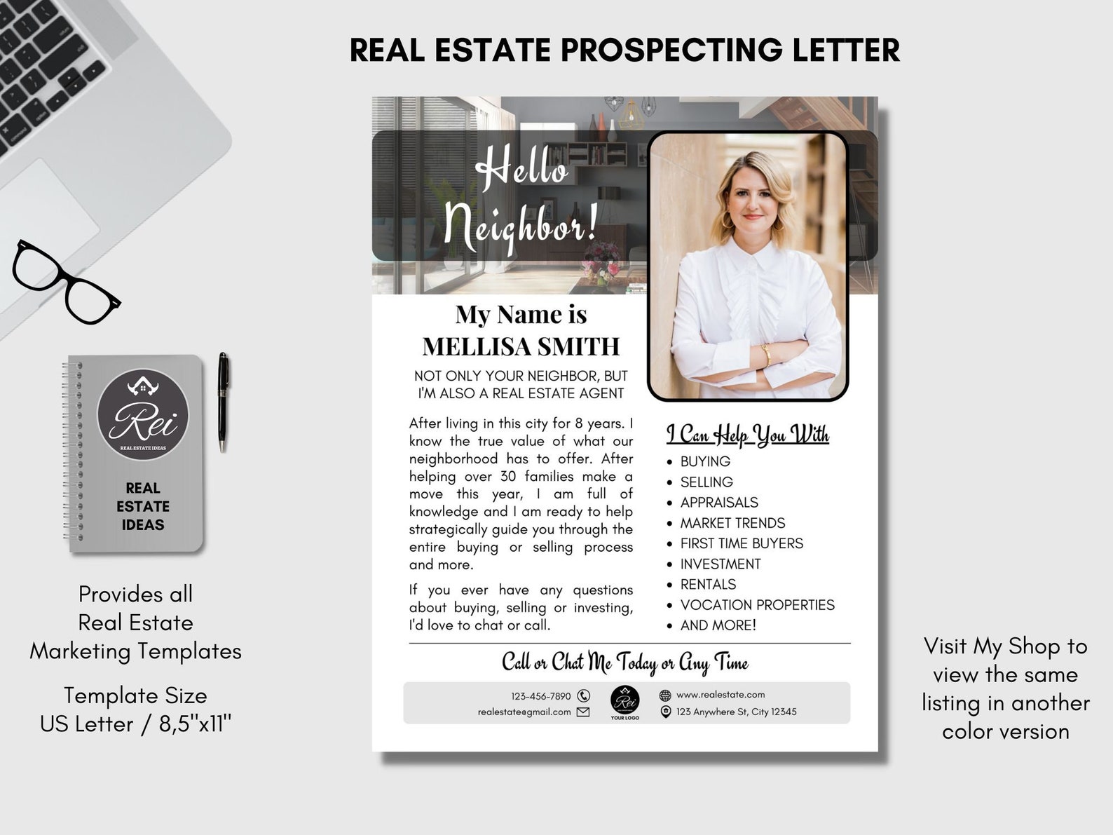 Real Estate Prospecting Letter, Introducing Letter, Farming Letter