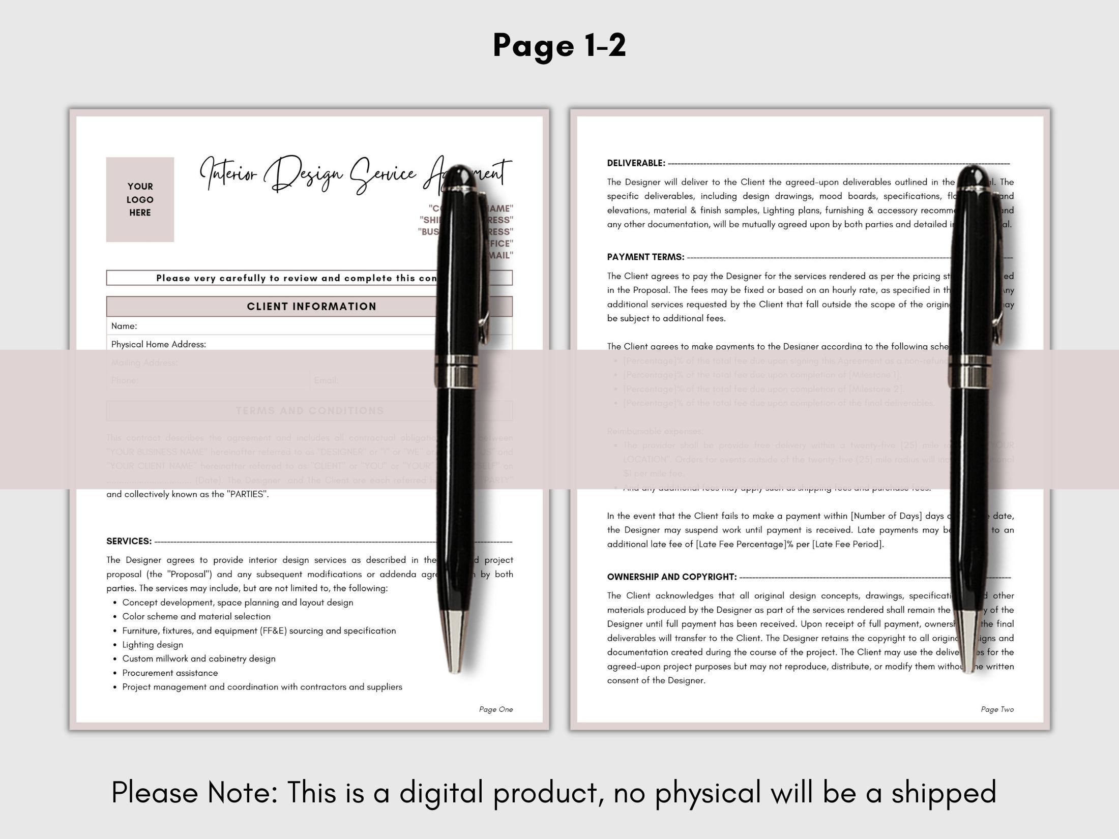 Danish Penthouse Apartment Interior Design Service Agreement photo