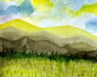 Cards - Rainbow Sunset
