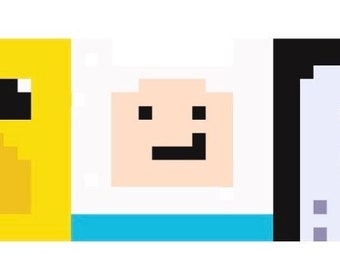 Adventure Time Character Strip Cross Stitch Pattern