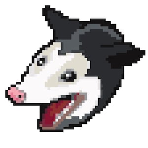 Opossum Cross Stitch Pattern