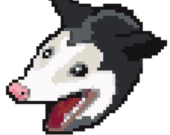 Opossum Cross Stitch Pattern