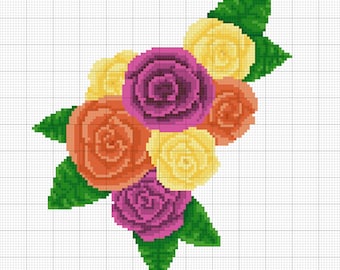 Roses Cross Stitch Pattern