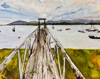Acadia Dock Print
