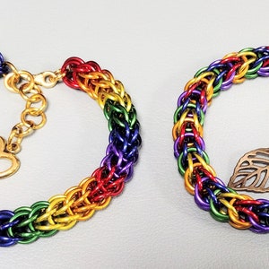 Choose your pride flag, Full Persian Chainmail Bracelets