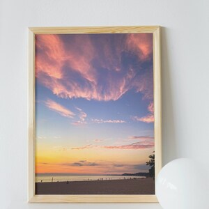 Pastel Cloud Sunset Print| Digital Art Print| Michigan Photography