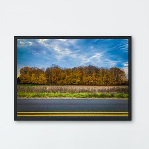 Stromschnellen Herbstlaub Druck | Digitaler Kunstdruck | Missouri Photografie