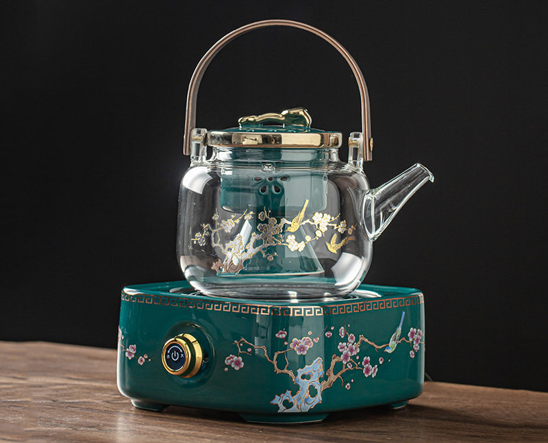 34oz Large Glass Teapot with Removable Infuser Stovetop Safe Tea Kettle Tea  Pot