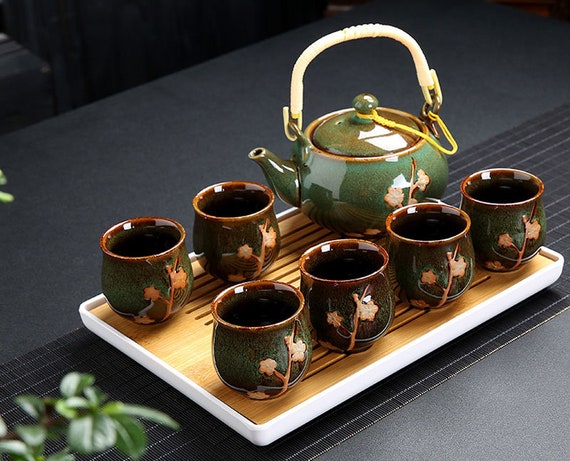 Handmade Glass Teapot Glass Teapot Electric Ceramic Stove Kung Fu Tea Set  Teapot Steaming Teapot Kettle Halloween Gift 