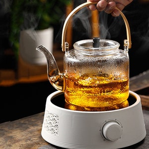 Tea Kettleglass Steam Tea Boilerelectric Pottery Stove High Temperature  Brewing Tea Kettleglass Kung Fu Tea Setparty Tea Set 