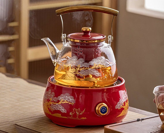 Electric Ceramic Stove Teapot Teapot Fully Automatic Tea Steaming Stove  High Temperature Resistant Glass Teapot Mother's Day Gift 