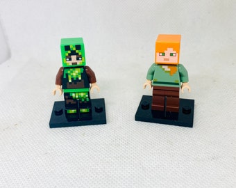 Minecraft The Creeper Custom Lego Mini Figure Zombie Witch Steve Toy minifig Minecraft The Creeper Custom Lego Mini Figure Zombie Witch Steve Toy minifig