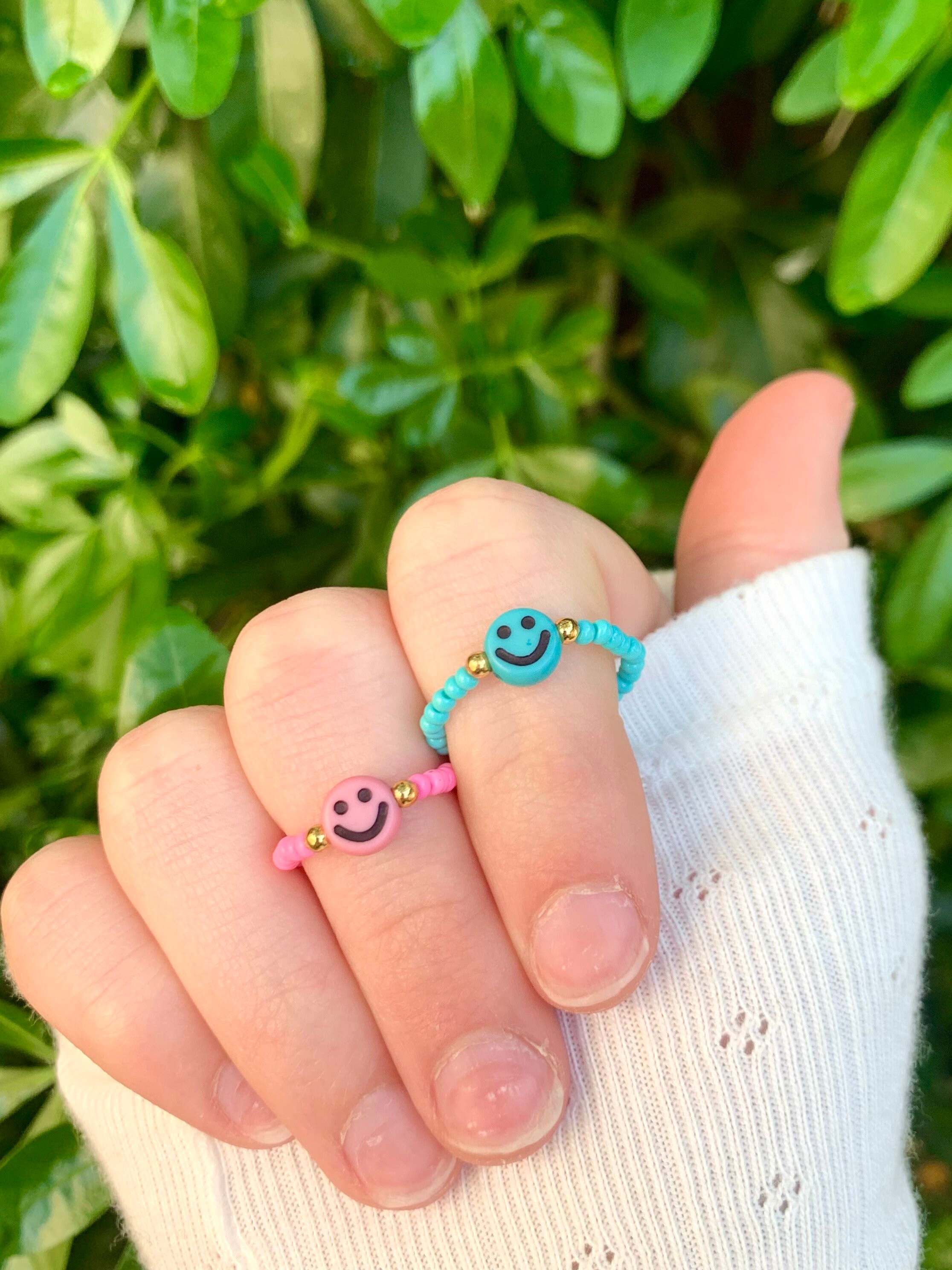 Golden Smiles Preppy Rings - Etsy