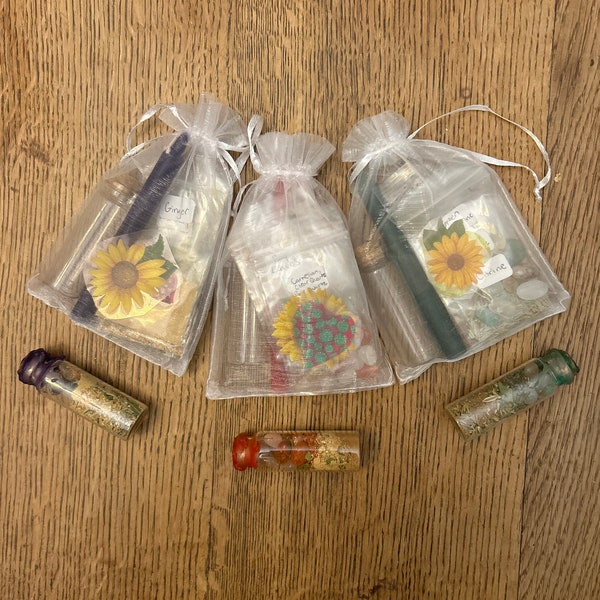 Love/Anxiety Relief/Money Spell- Intention Jar Kits Easy and Quick Beginner Friendly