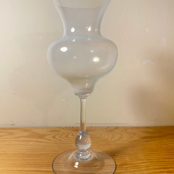 Antique or Vintage White Opaline Goblet/Vase Boule de Savon