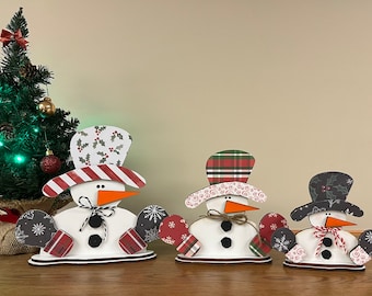 Christmas Snowmen Shelf Sitters