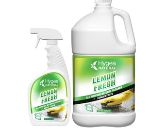 Lemon Fresh - Natural All Purpose Cleaner 24oz Spray + 1 Gallon