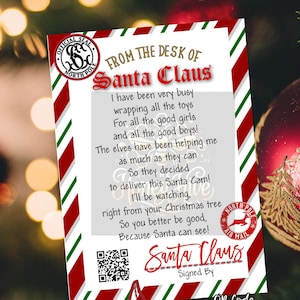 Santa Decode Message Santa Letter| Santa Ap Cam| Digital Santa Letter - Etsy