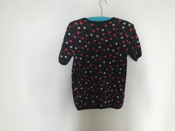 Short sleeve Cherry sweater - image 2