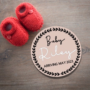 Acrylic Birth Announcement Sign: Newborn Photo Prop