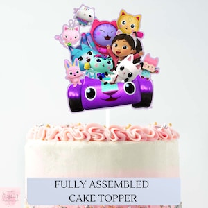Gabby&#39;s Dollhouse Cake Topper: Kids Birthday Party Decoration