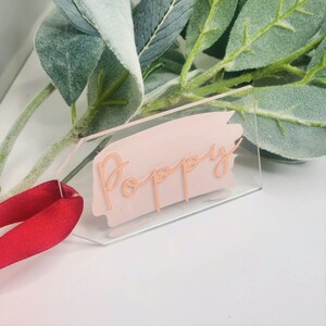 Custom acrylic Stocking Gift Tags, Christmas Gift Tag, Christmas Stocking Tag, Personalized Stocking Tag, Gift Label