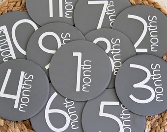 Acrylic Baby Milestones, Birth Announcement, Baby Monthly Milestones, Baby Photo Props, baby gift, Acrylic Milestones, Baby Milestone Discs