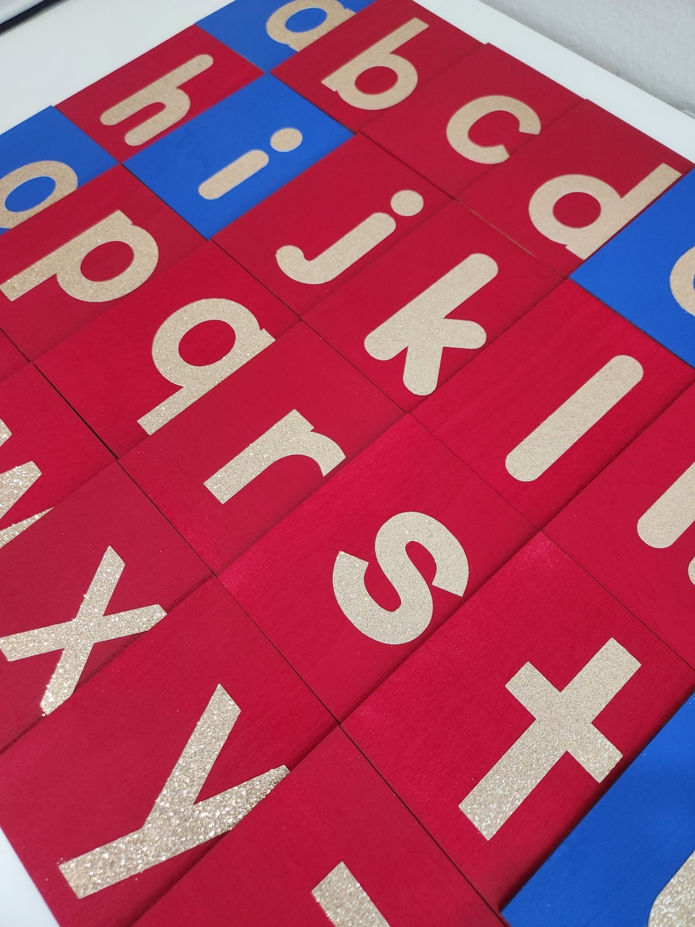 Sandpaper Learning Letters Montessori Lower Case Sandpaper Letters: Preschool Learning Tool - Etsy