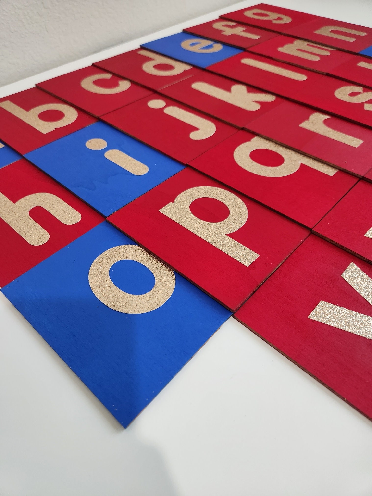 Sandpaper Learning Letters Montessori Lower Case Sandpaper Letters: Preschool Learning Tool - Etsy