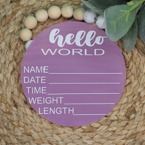 Acrylic Baby Milestones, Birth Announcement, Baby Monthly Milestones, Baby Photo Props, baby gift, Acrylic Milestones, Baby Milestone Discs