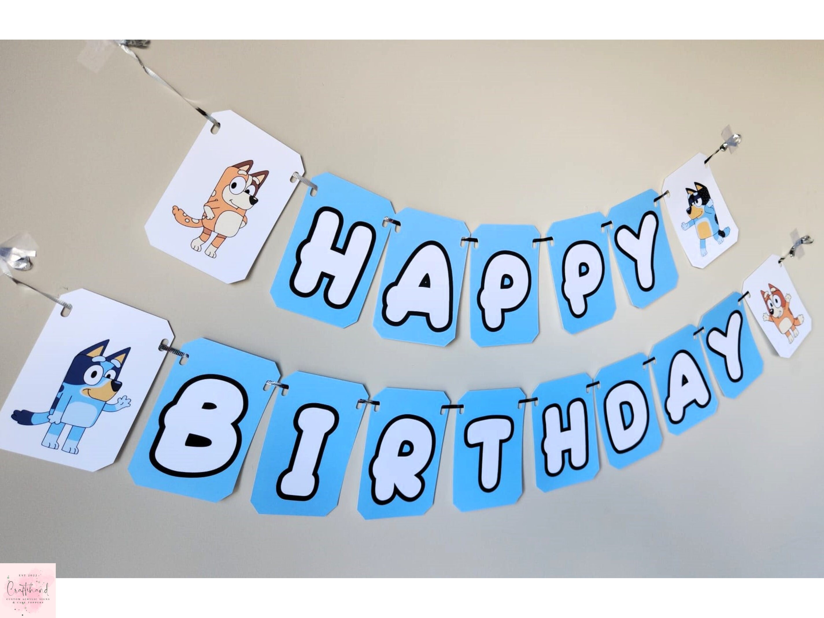 Bluey Birthday Party Banner