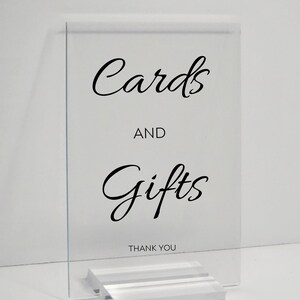 Gifts & Cards Acrylic Sign, Custom Acrylic Sign, Personalized Sign